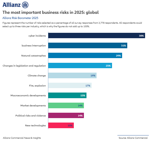 Top 10 Business Risks in 2025