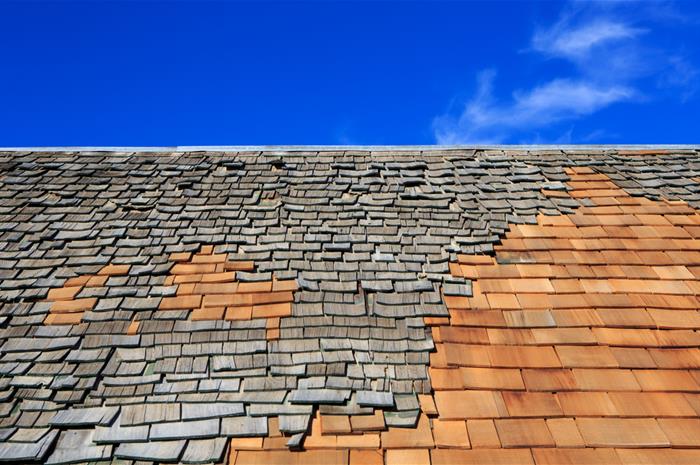 should the carrier pay for repair or replacement of a wind-damaged roof? 